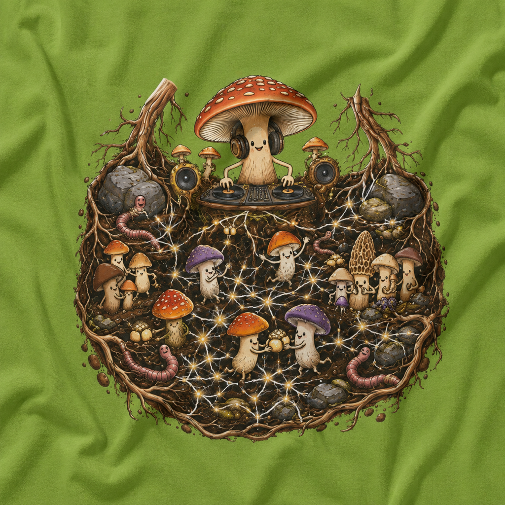 Mushroom Root Party Version 4 T‑Shirt