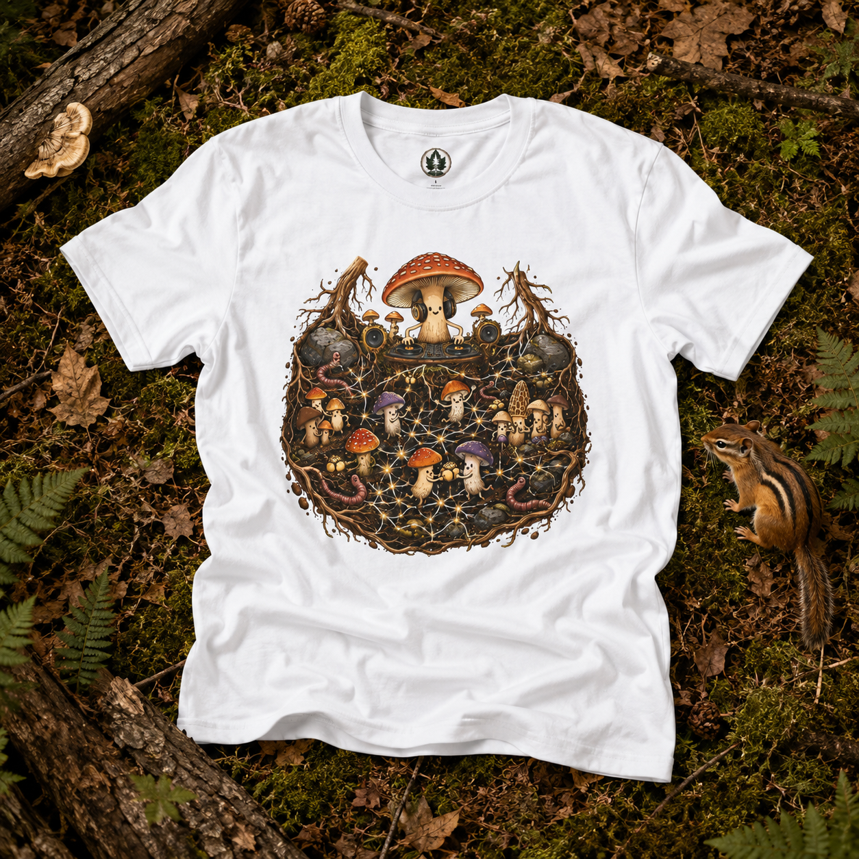 Mushroom Root Party Version 4 T‑Shirt