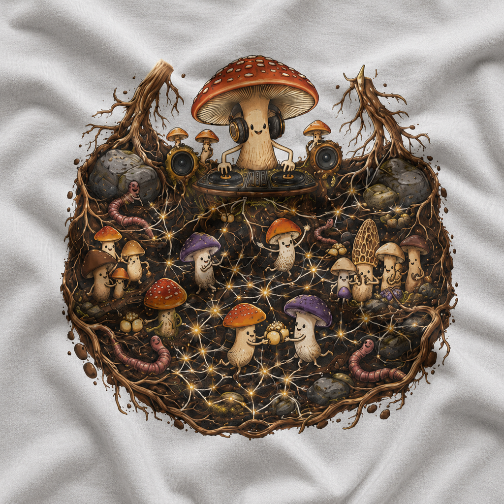 Mushroom Root Party Version 4 T‑Shirt
