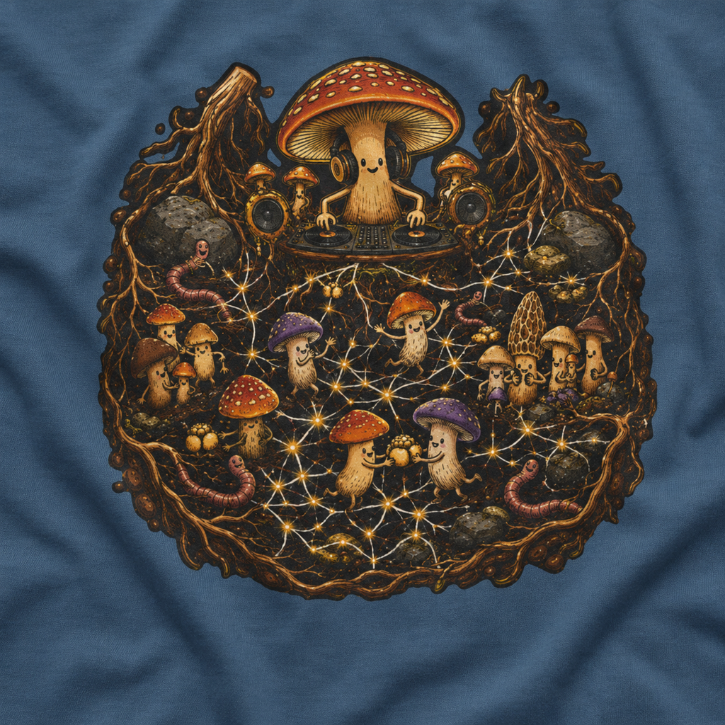 Mushroom Root Party Version 4 T‑Shirt