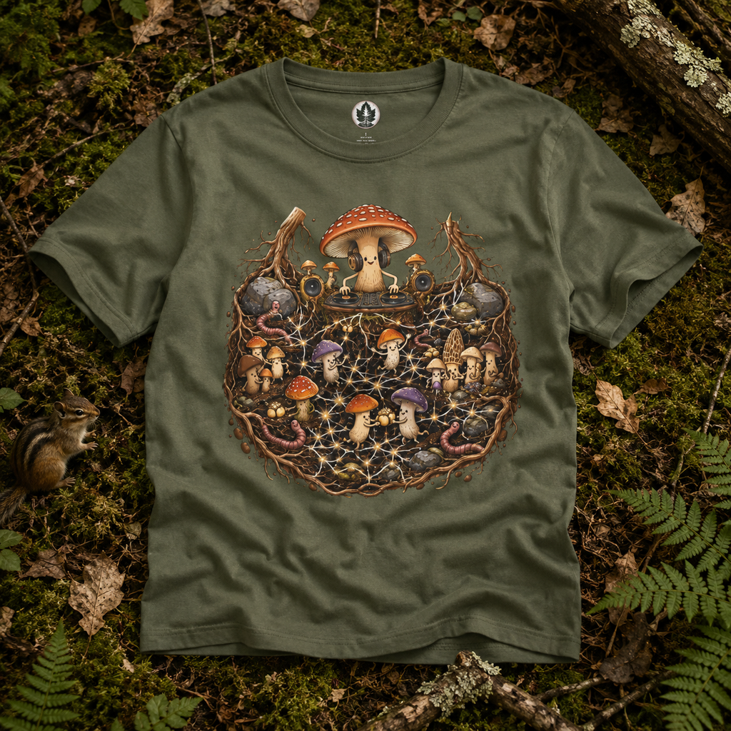 Mushroom Root Party Version 4 T‑Shirt