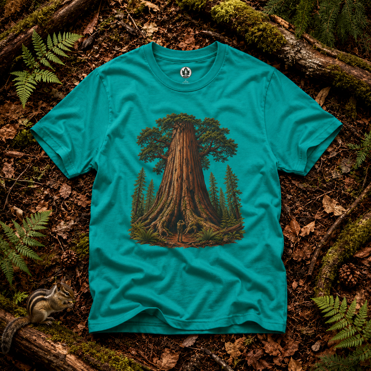 Looking up at Giant Tree Version One T‑Shirt