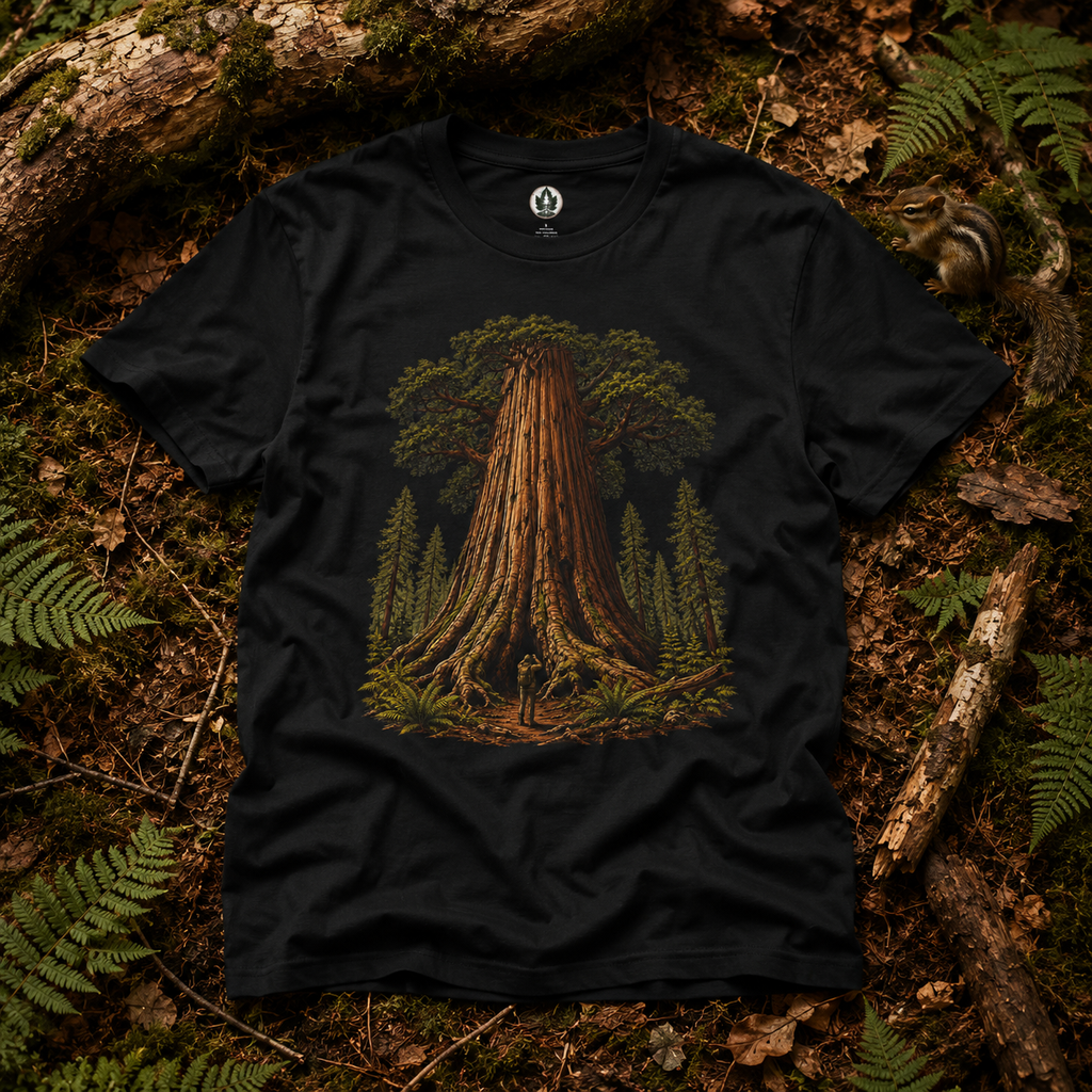 Looking up at Giant Tree Version One T‑Shirt