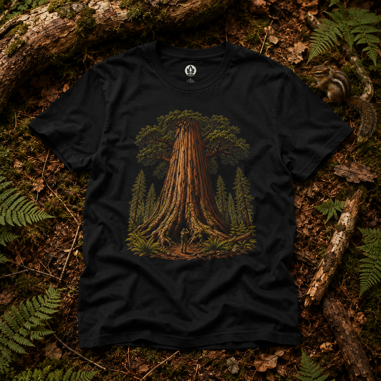 Looking up at Giant Tree Version One T‑Shirt