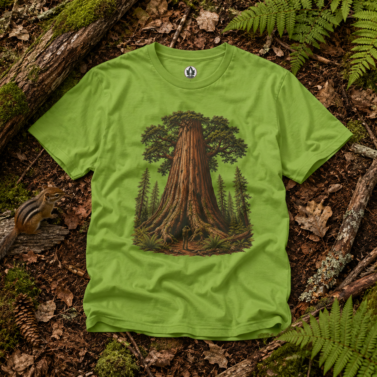 Looking up at Giant Tree Version One T‑Shirt