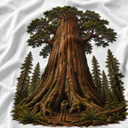 Looking up at Giant Tree Version One T‑Shirt
