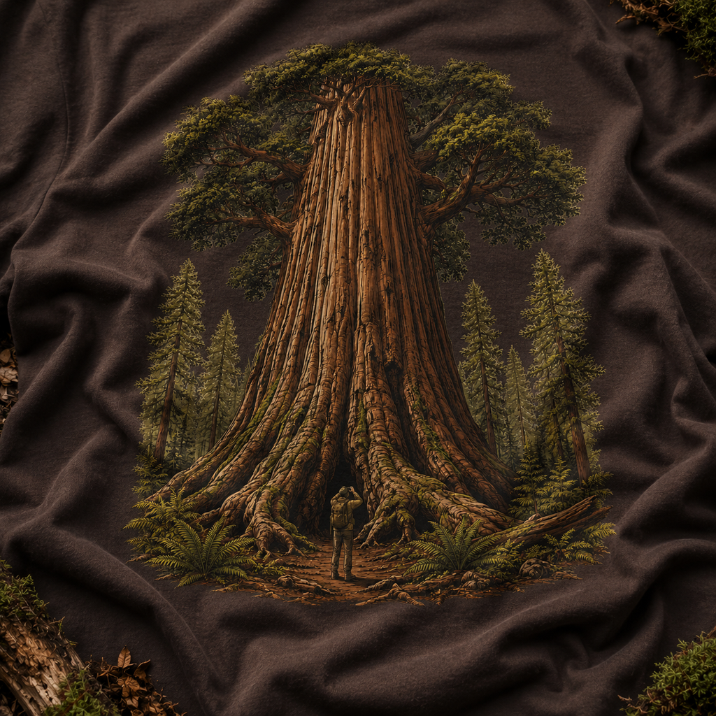 Looking up at Giant Tree Version One T‑Shirt