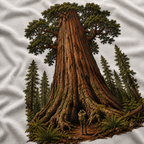 Looking up at Giant Tree Version One T‑Shirt
