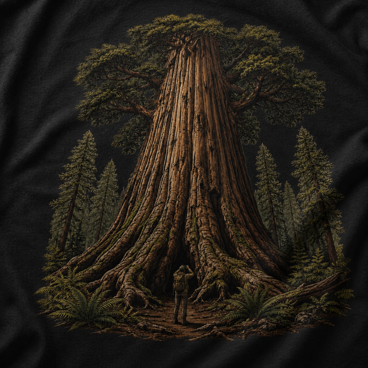Looking up at Giant Tree Version One T‑Shirt