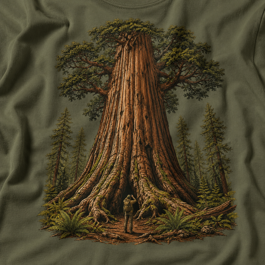 Looking up at Giant Tree Version One T‑Shirt