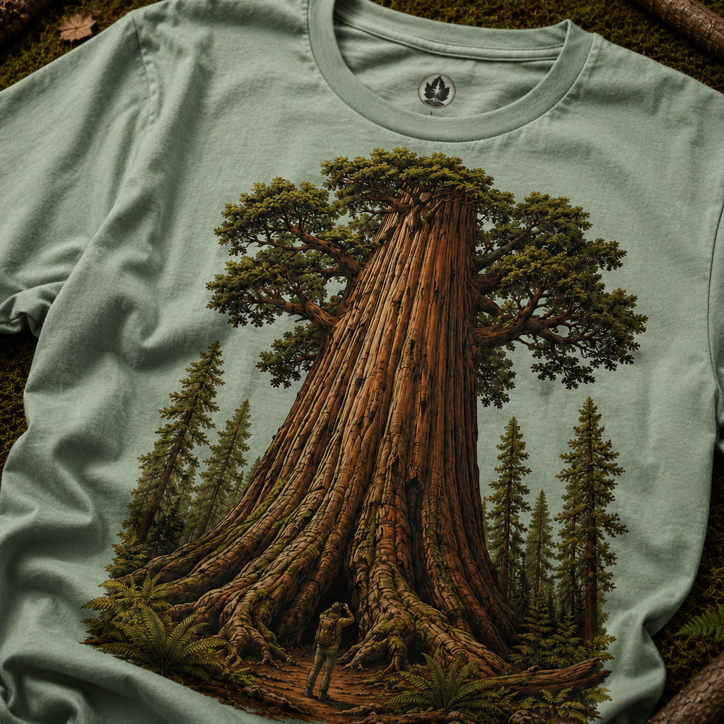 Looking up at Giant Tree Version One T‑Shirt