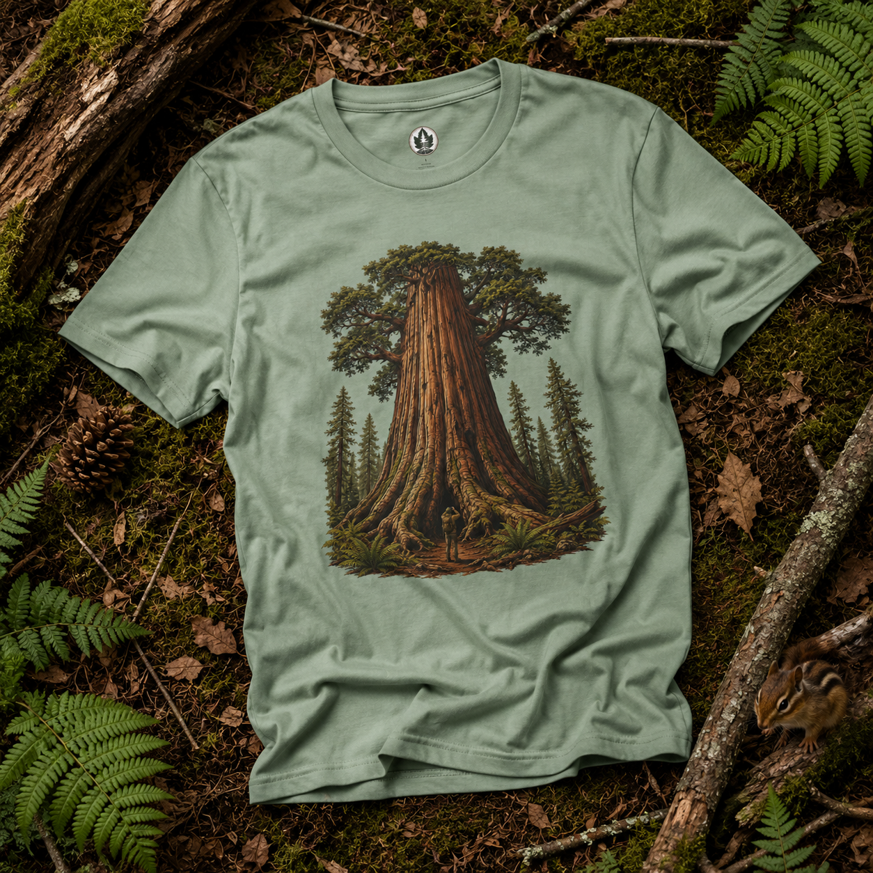 Looking up at Giant Tree Version One T‑Shirt