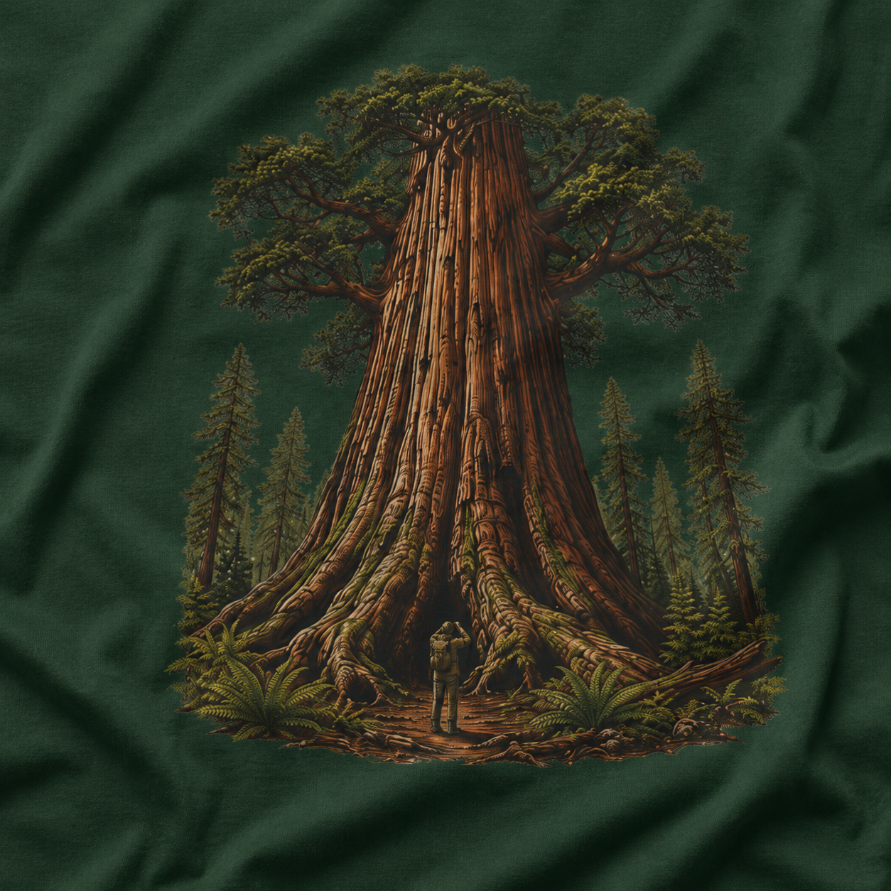 Looking up at Giant Tree Version One T‑Shirt