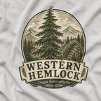 Western Hemlock, Tsuga heterophylla T‑Shirt