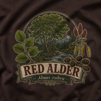 Red Alder, Alnus rubra T‑Shirt