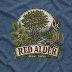 Red Alder, Alnus rubra T‑Shirt
