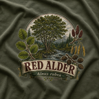 Red Alder, Alnus rubra T‑Shirt