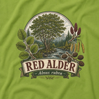 Red Alder, Alnus rubra T‑Shirt
