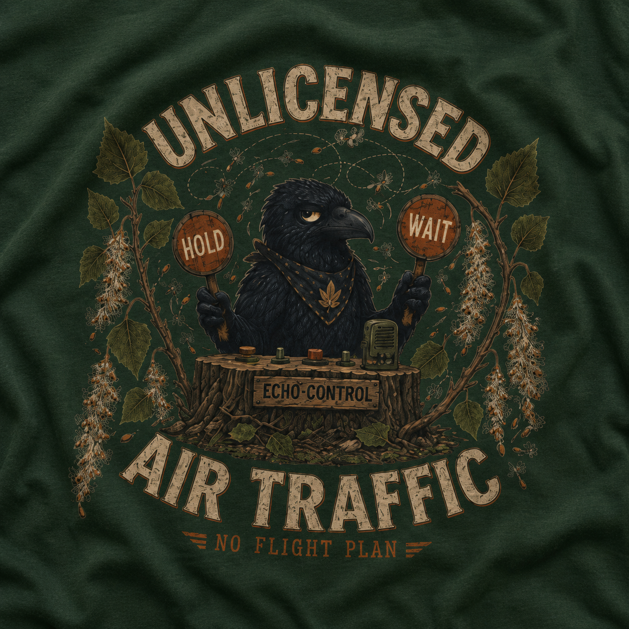 Unlicensed Air Traffic Otto and Echo T‑Shirt