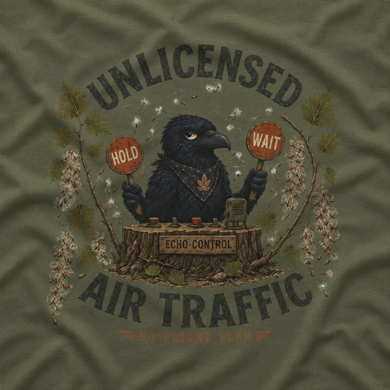 Unlicensed Air Traffic Otto and Echo T‑Shirt