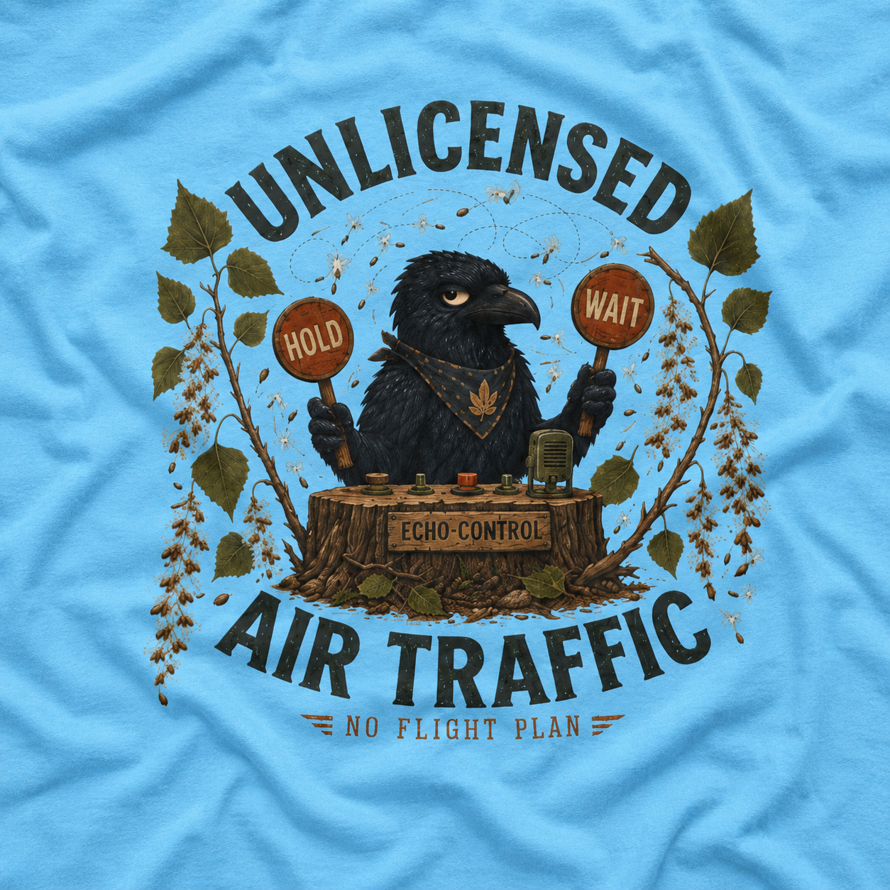 Unlicensed Air Traffic Otto and Echo T‑Shirt