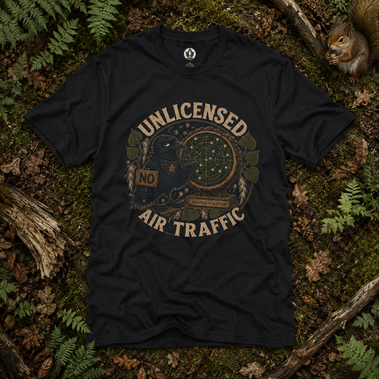Unlicensed Air Traffic Version 2 Otto and Echo T‑Shirt
