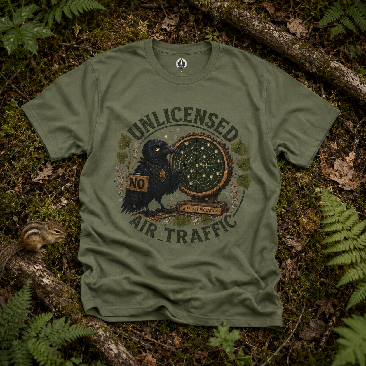 Unlicensed Air Traffic Version 2 Otto and Echo T‑Shirt
