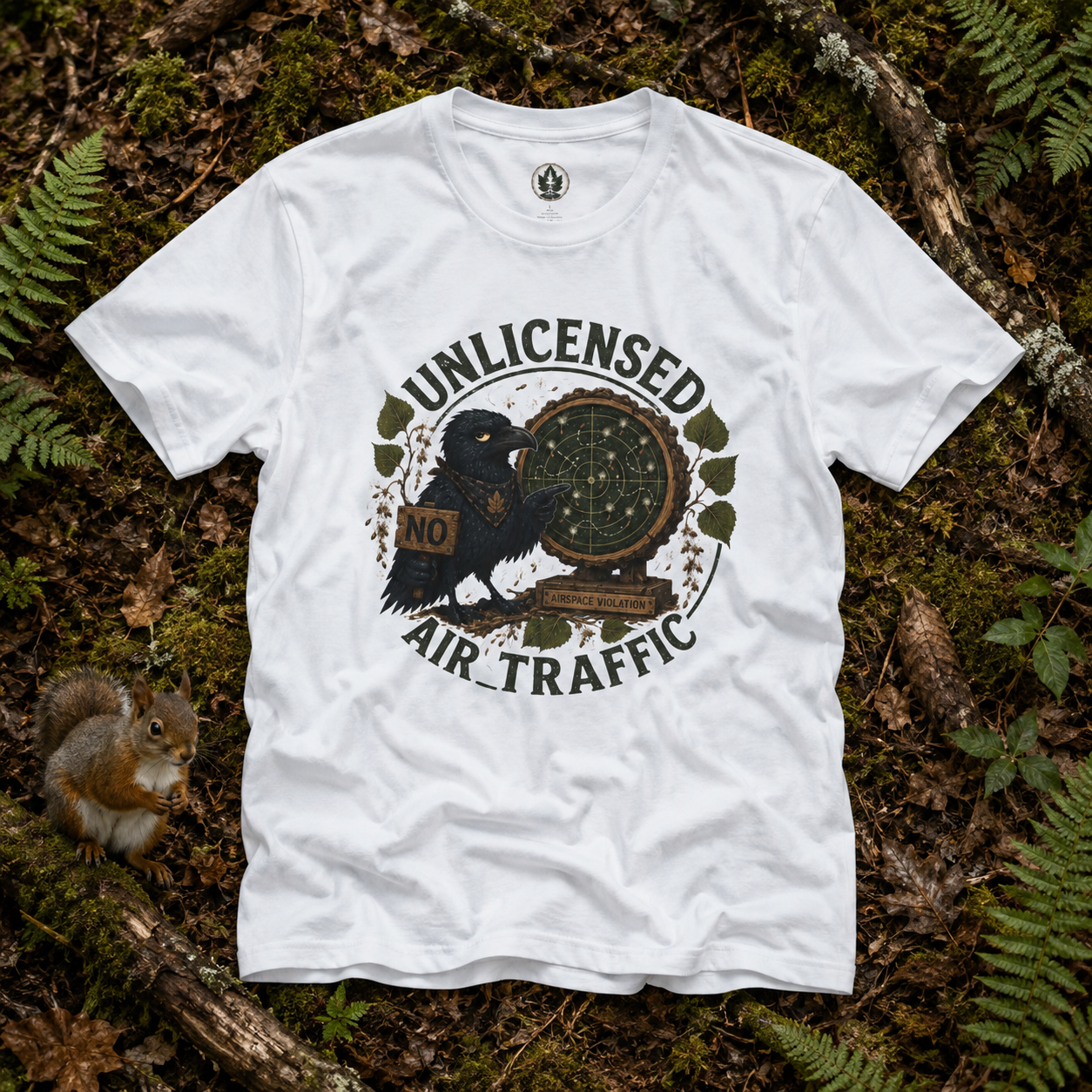 Unlicensed Air Traffic Version 2 Otto and Echo T‑Shirt