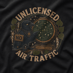 Unlicensed Air Traffic Version 2 Otto and Echo T‑Shirt