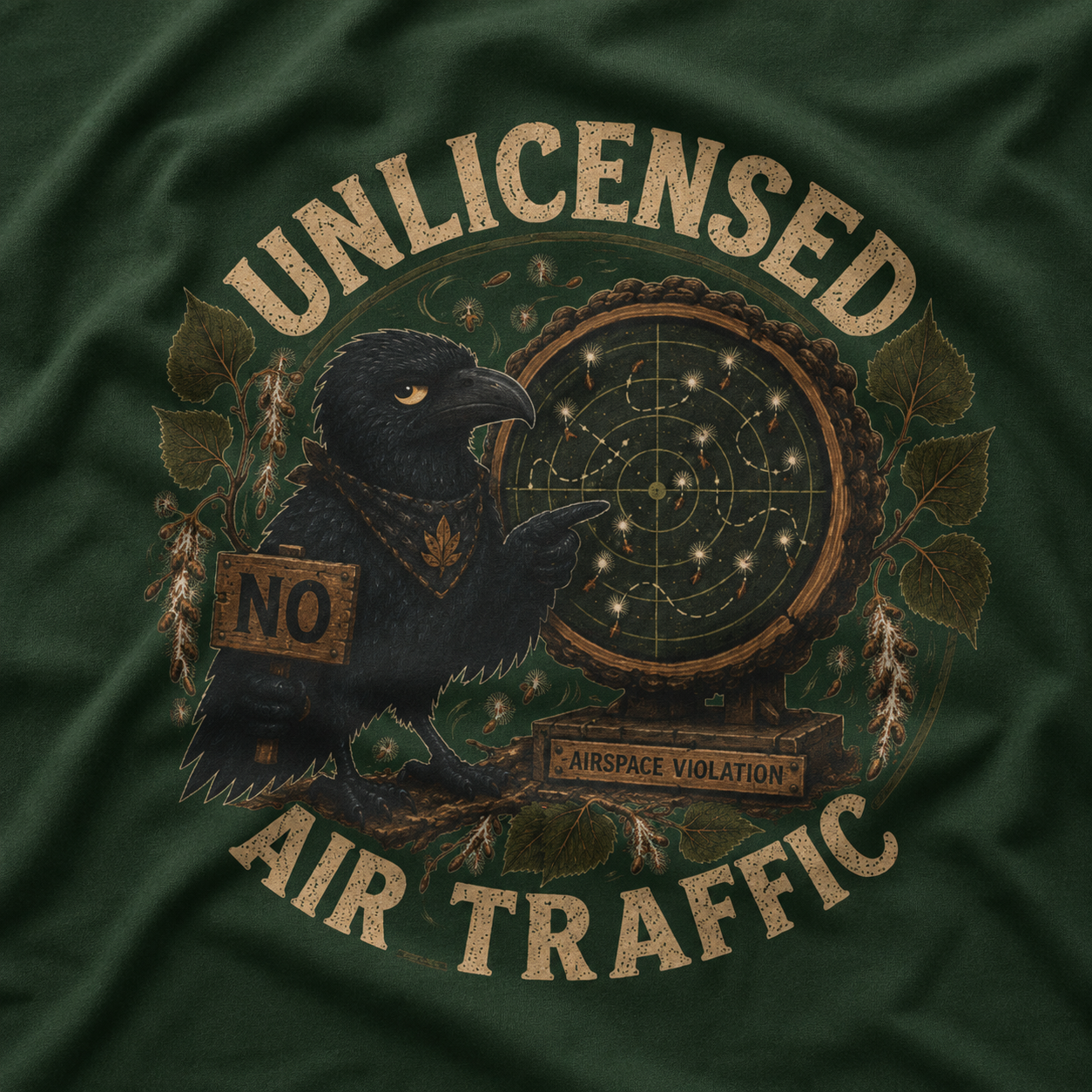 Unlicensed Air Traffic Version 2 Otto and Echo T‑Shirt