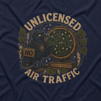 Unlicensed Air Traffic Version 2 Otto and Echo T‑Shirt