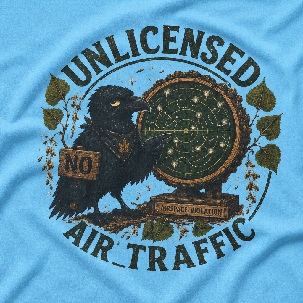 Unlicensed Air Traffic Version 2 Otto and Echo T‑Shirt