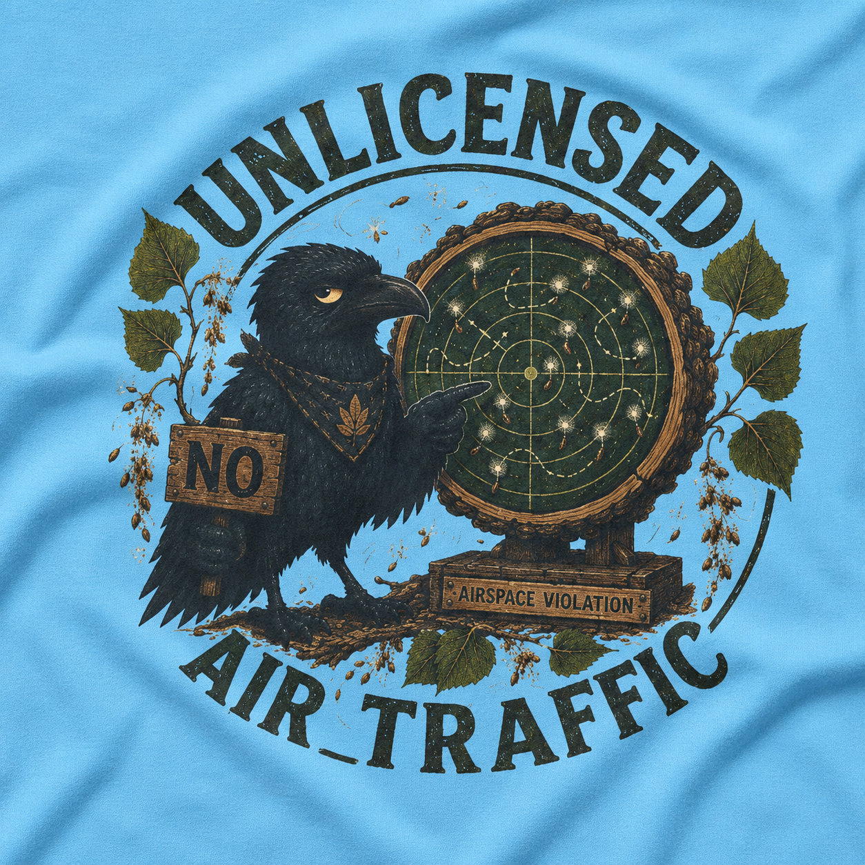 Unlicensed Air Traffic Version 2 Otto and Echo T‑Shirt