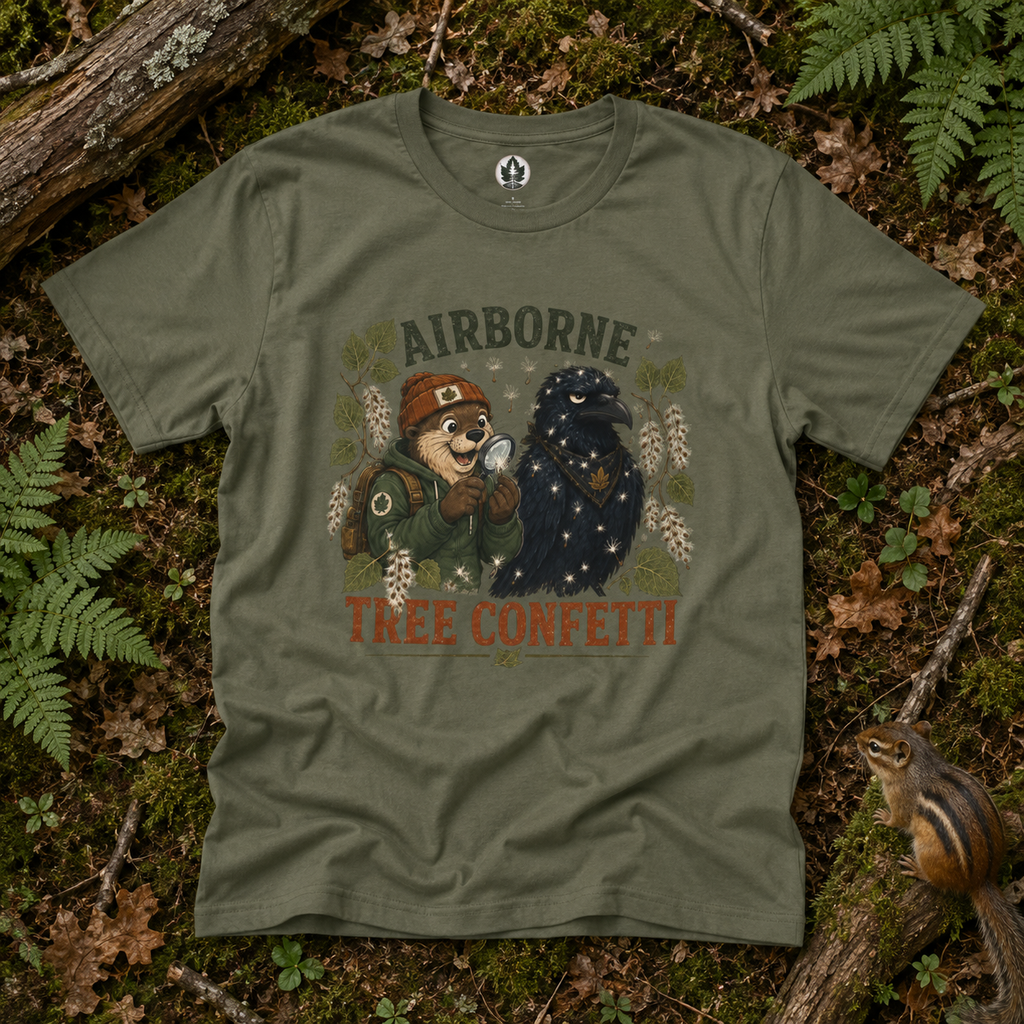 Airborne Tree Confetti Otto and Echo T‑Shirt