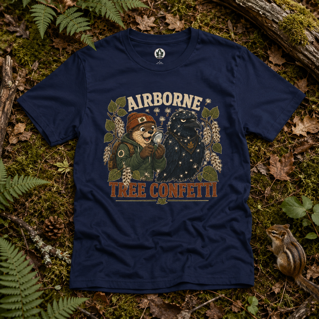 Airborne Tree Confetti Otto and Echo T‑Shirt