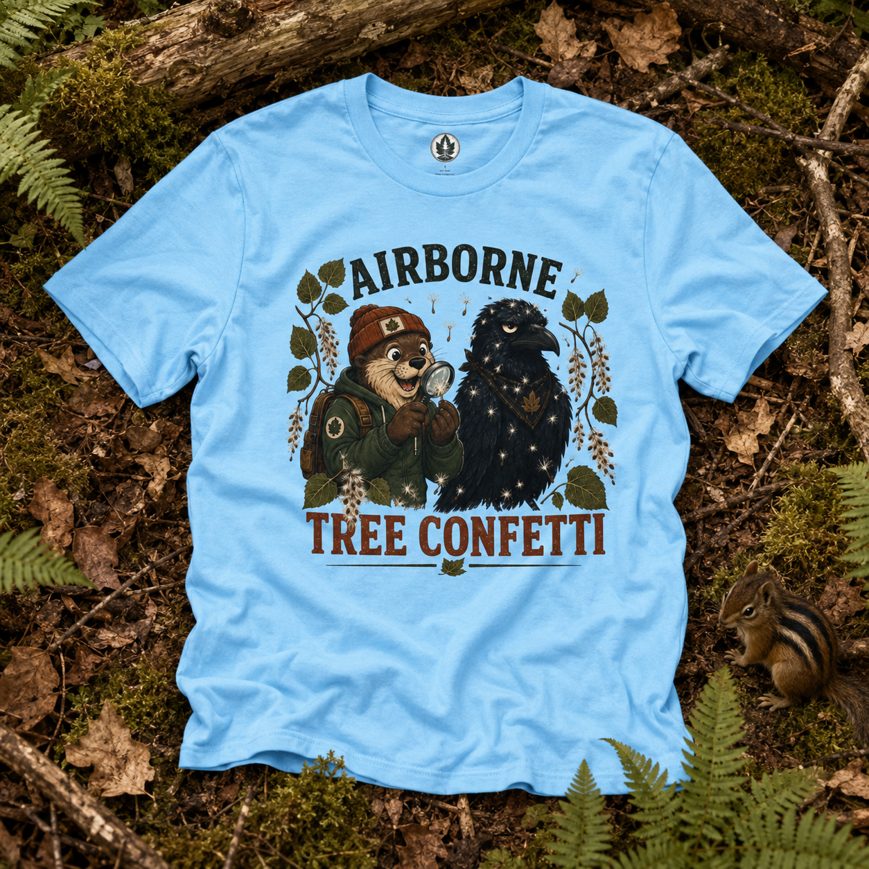 Airborne Tree Confetti Otto and Echo T‑Shirt
