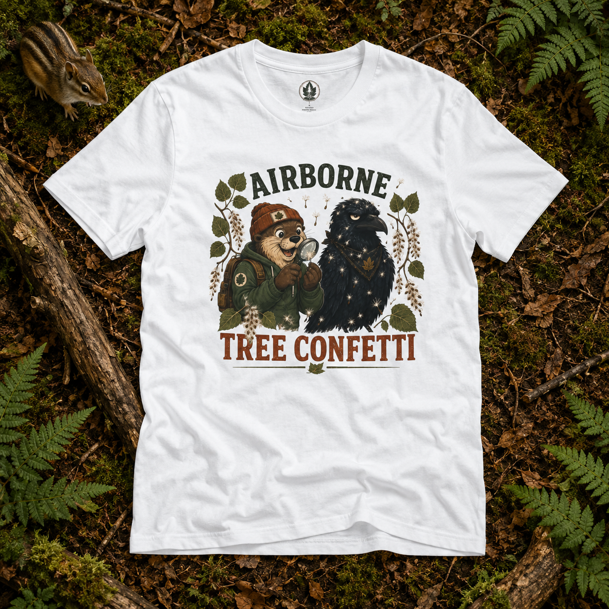 Airborne Tree Confetti Otto and Echo T‑Shirt