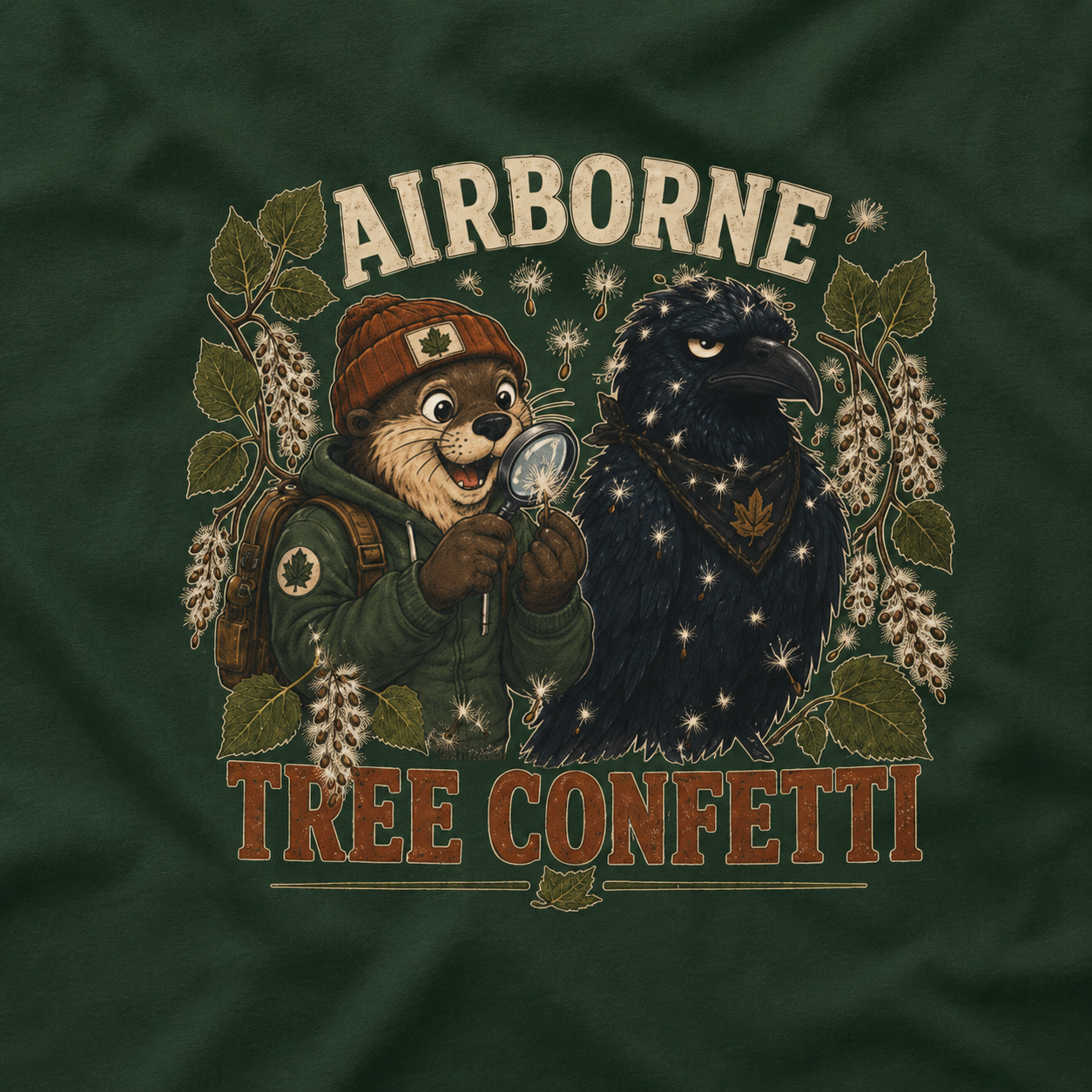 Airborne Tree Confetti Otto and Echo T‑Shirt