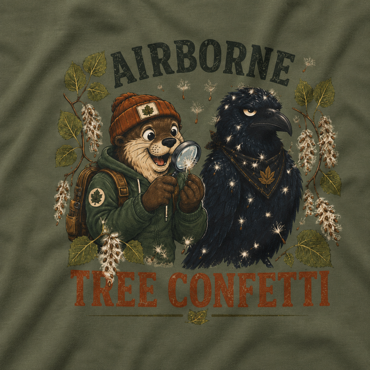 Airborne Tree Confetti Otto and Echo T‑Shirt