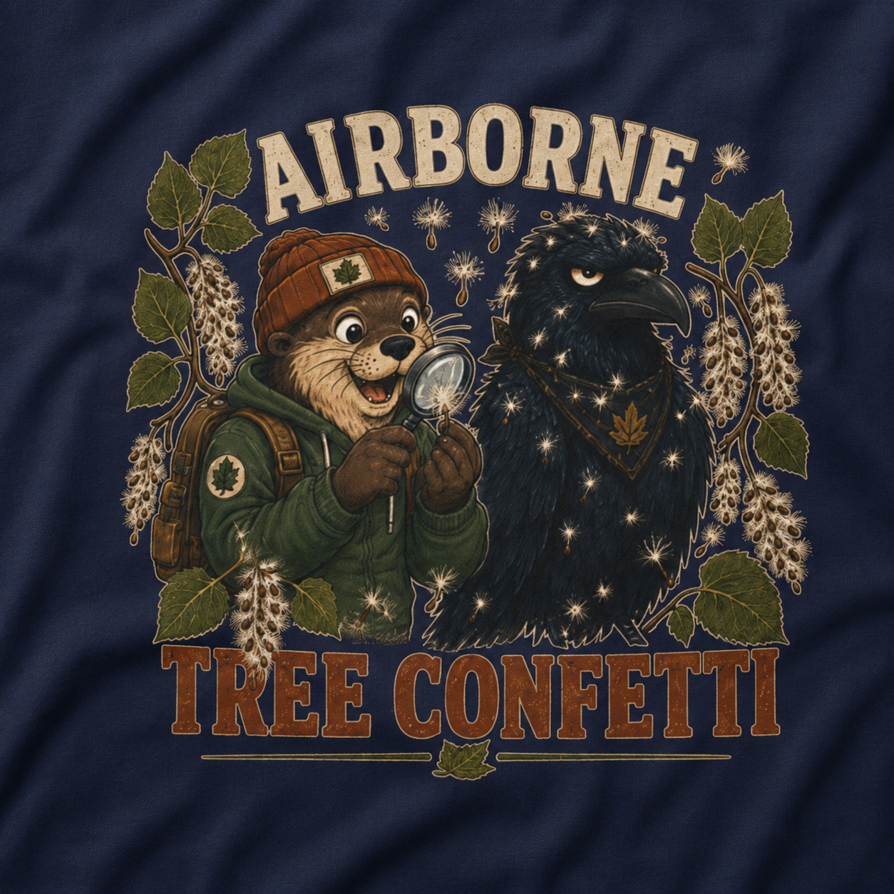 Airborne Tree Confetti Otto and Echo T‑Shirt