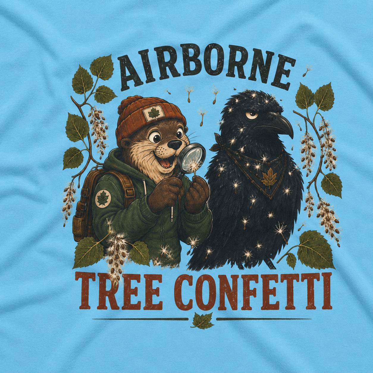 Airborne Tree Confetti Otto and Echo T‑Shirt