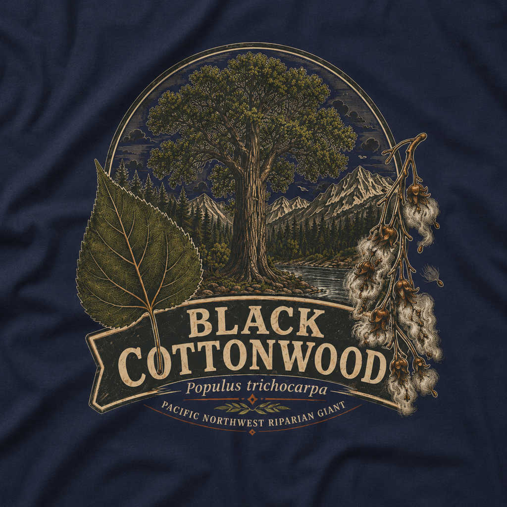 Black Cottonwood, Populus trichocarpa T‑Shirt
