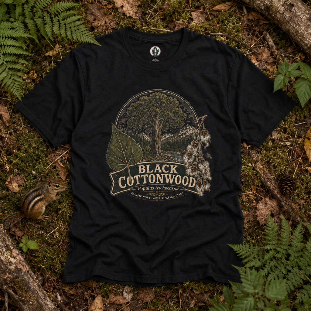 Black Cottonwood, Populus trichocarpa T‑Shirt