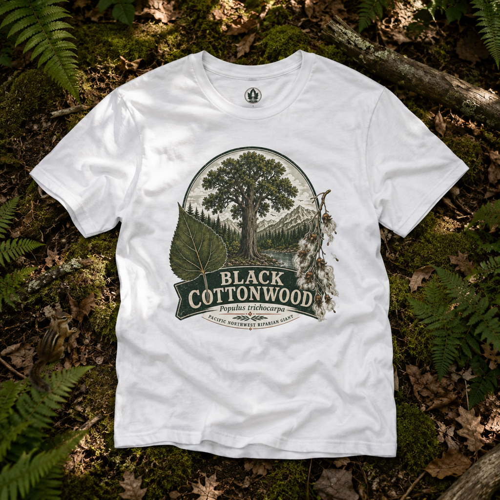 Black Cottonwood, Populus trichocarpa T‑Shirt