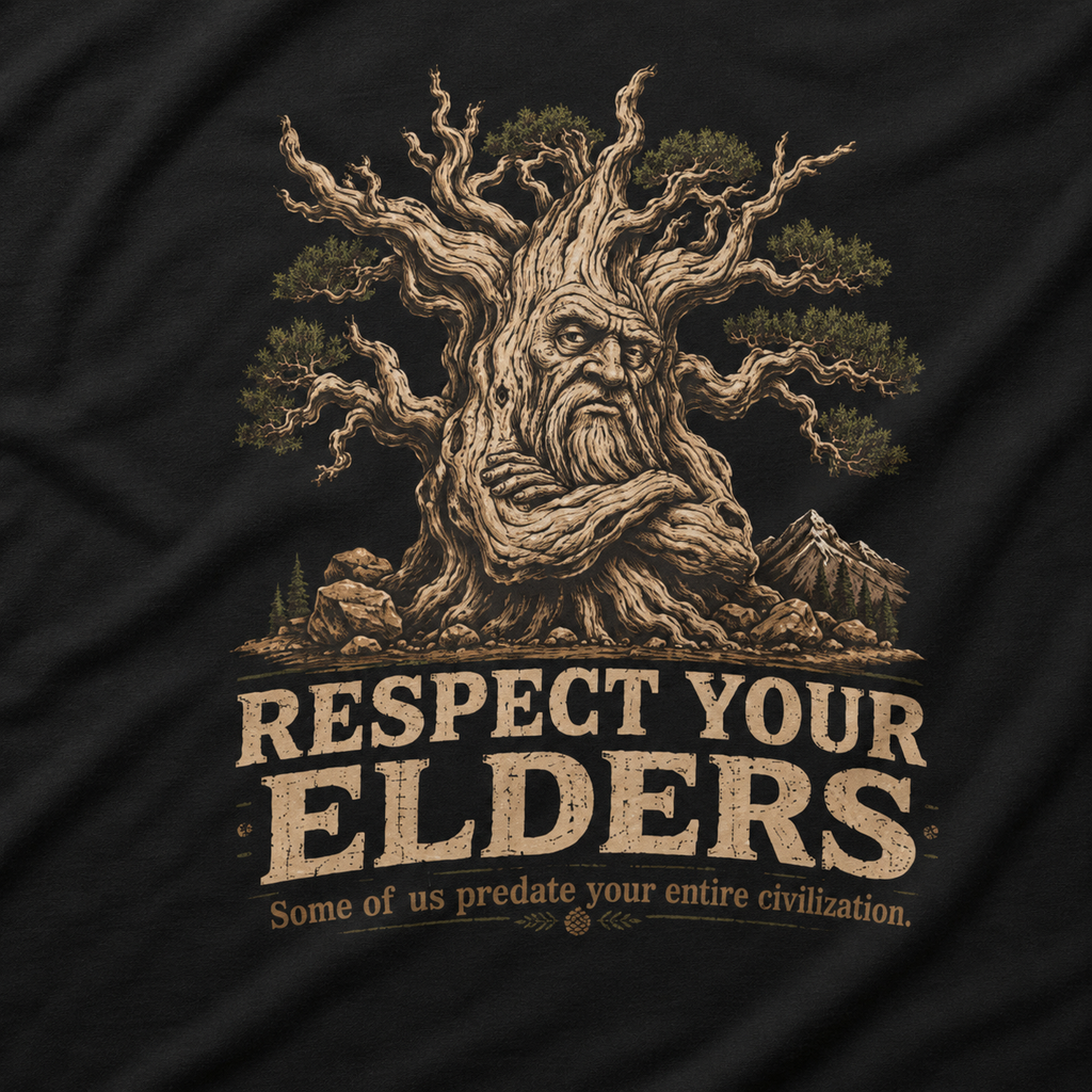 Respect Your Elders, Some of US Predate Your Entire Civilization Version 2 T‑Shirt