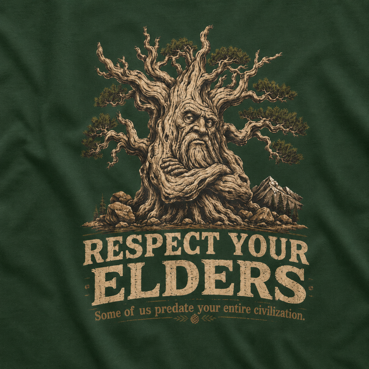 Respect Your Elders, Some of US Predate Your Entire Civilization Version 2 T‑Shirt