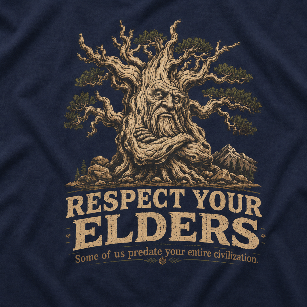 Respect Your Elders, Some of US Predate Your Entire Civilization Version 2 T‑Shirt