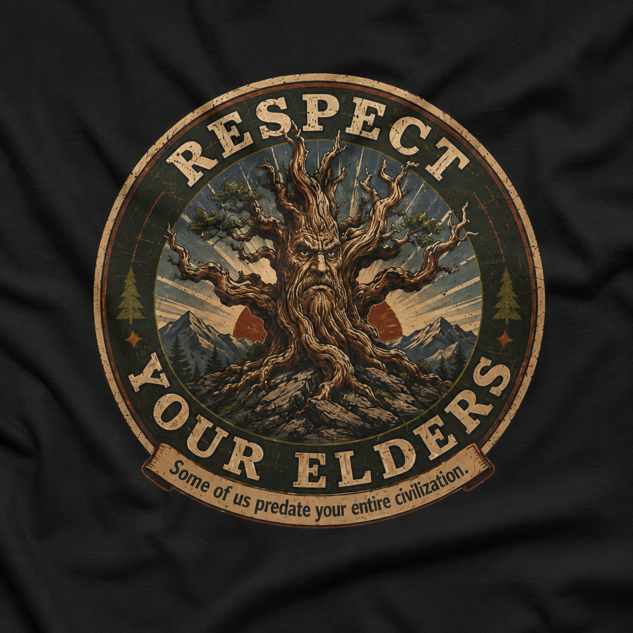 Respect Your Elders, Some of US Predate Your Entire Civilization Version 3 T‑Shirt