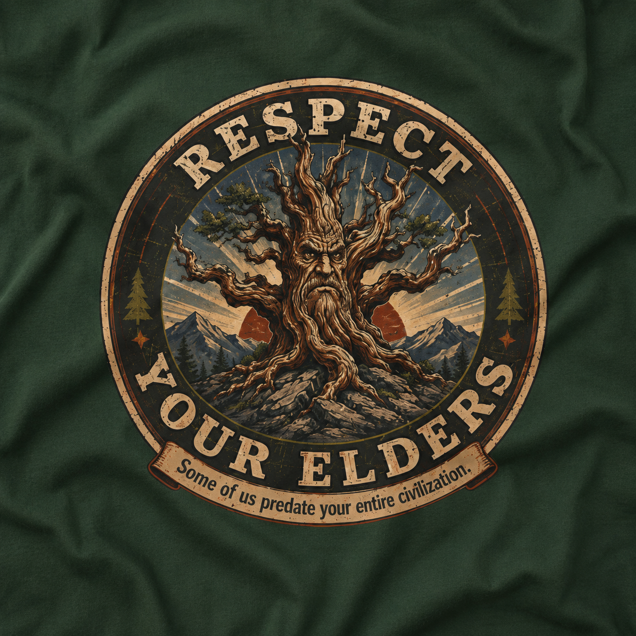 Respect Your Elders, Some of US Predate Your Entire Civilization Version 3 T‑Shirt