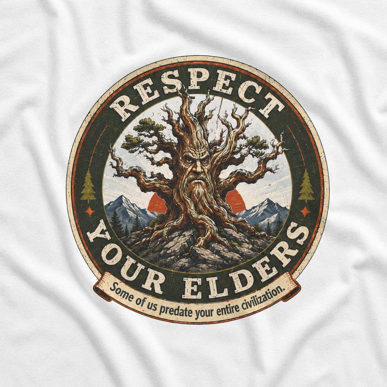 Respect Your Elders, Some of US Predate Your Entire Civilization Version 3 T‑Shirt